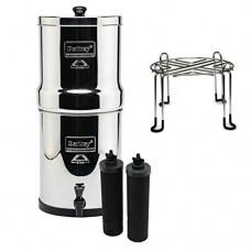 Royal Berkey Stainless Steel Water Filtration System with 2 Black Filter Elements and Stainless Steel Wire Stand by Berkey - B01MSPN2IK